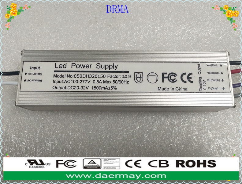 2018 New Series UL Listed 50W Dimmable No Flicker LED Driver