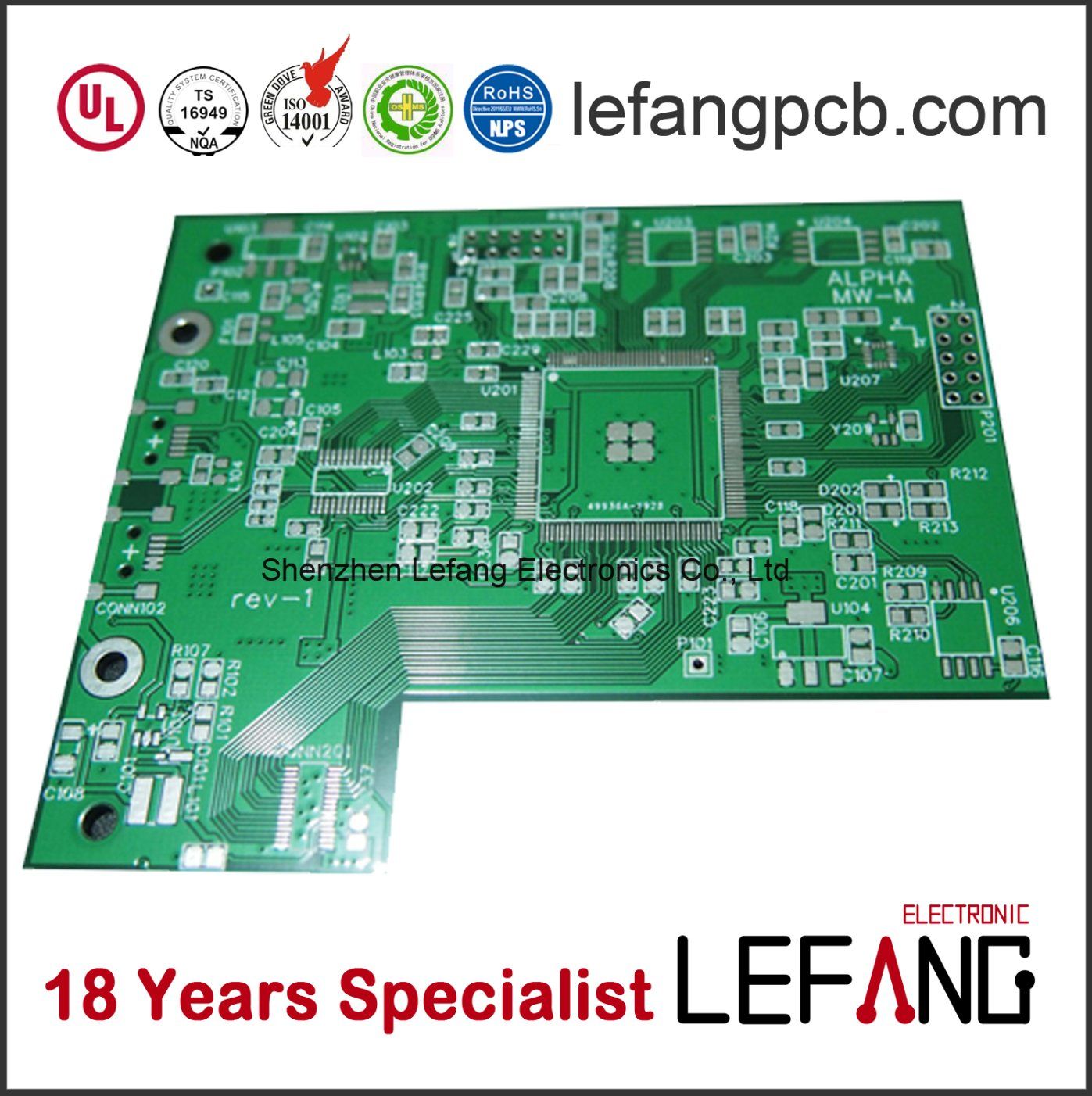 PCB Board for Secure Digital Memory Card Driver