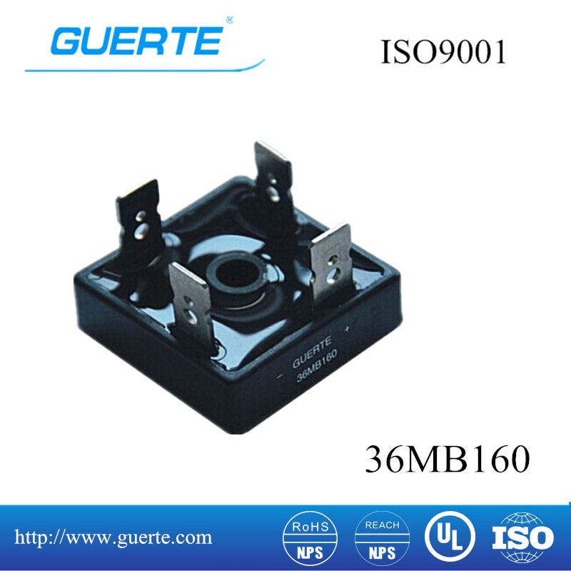Single Phase Bridge Rectifier 36MB160 35A 1600V with ISO9001