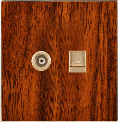 British Standard TV Plus Telephone Socket Flat (N5)