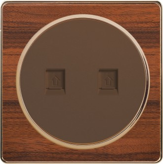 British Standard Double Internet/Double Telephone/Telephone+Internet Socket Flat (A2)