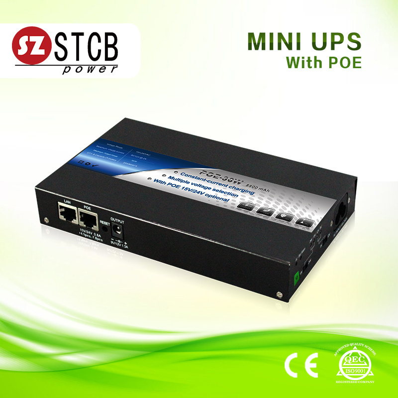 Mini UPS 9V 12V with Built-in Poe Port