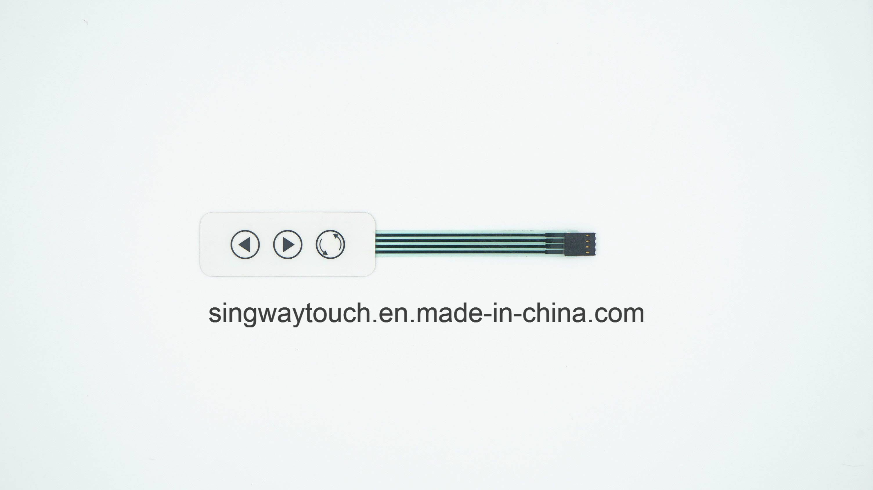 Customized Membrane Switch with 4 Way Connector