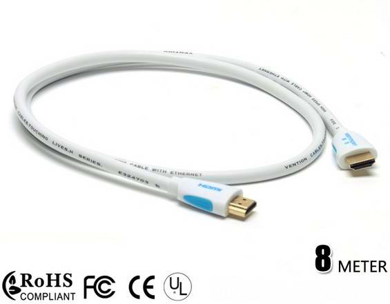 High Speed 1.4V 2.0V 8m HDMI Cable Wholesale