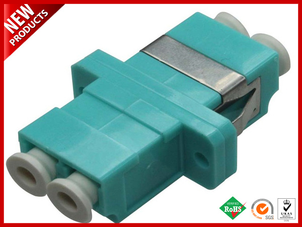 LC UPC Duplex Singlemode SC Type with Flange Plastic Adapter