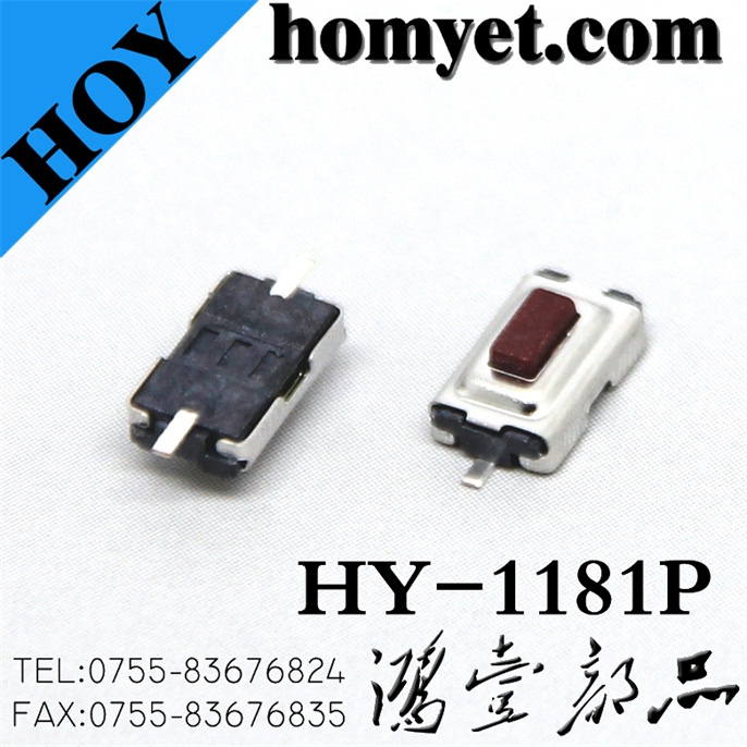 High Quality 3*6*2.5mm Tact Switch with 2pin SMD (HY-1181P)