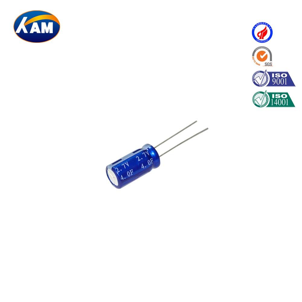 Super Capacitor 2.7V 4f Winding Series Kamcap Farad Capacitor High Quality with RAM Car Recorder Intelligent Instrumentation UPS Toy Vacuum Switch Sue