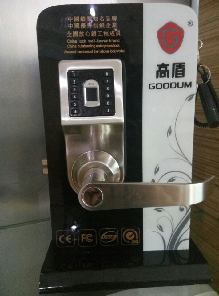 Zinc Alloy Single Latch Fingerprint Keypad Door Lock