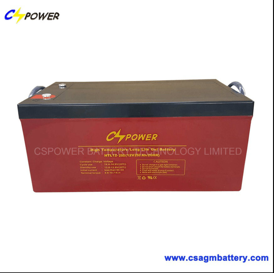 12V250ah Deep Cycle Gel Battery for Solar System