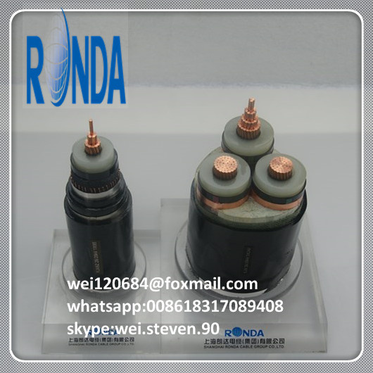 8.7KV 15KV Underground XLPE Insulated Copper Electrical Wire Cable