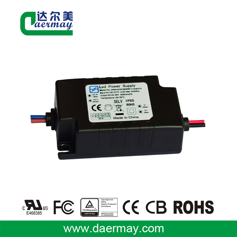 Outdoor Flood Light LED Driver 20W 36V