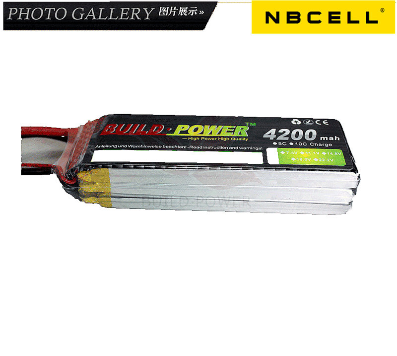 Lipo Battery 11.1V 4200mAh 25c for RC Airplane Quadcopter Li-Polymer battery