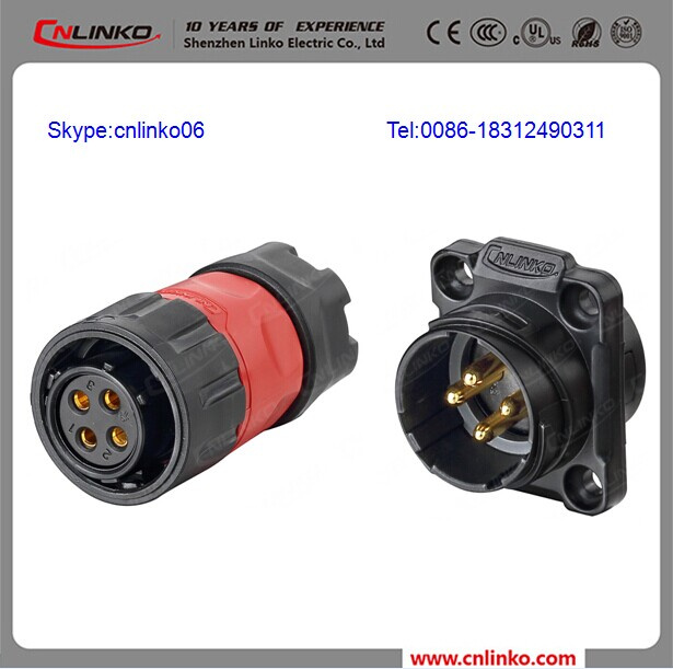 Power Folding Electric Plug Female Plastic Auto Connector