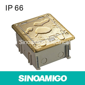Brass Outdoor Water Proof Receptacle Floor Socket Box