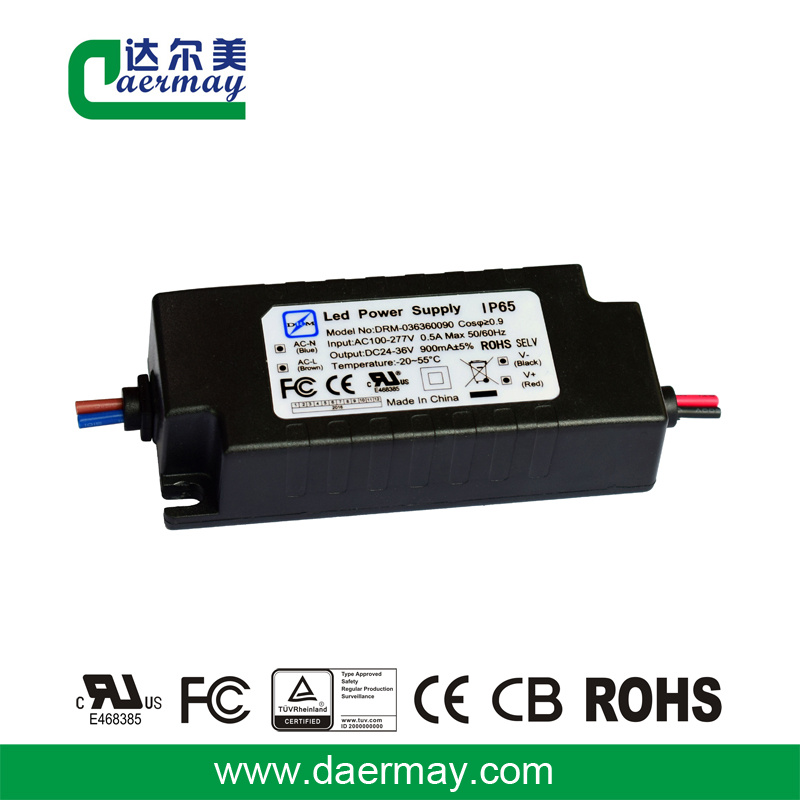 Outdoor 36W 36V LED Driver Waterproof IP65