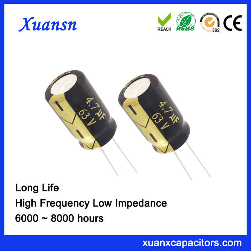 New Original 63V 4.7 UF Capacitor Electrolytic 6000hours