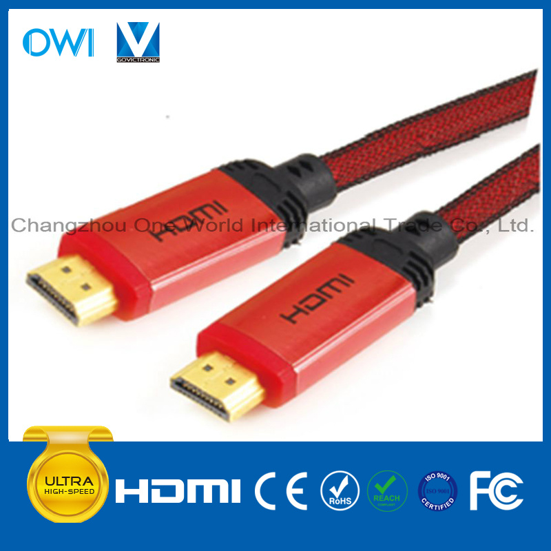 Metal Assembly Flat Cable HDMI 19pin Plug-Plug Cable