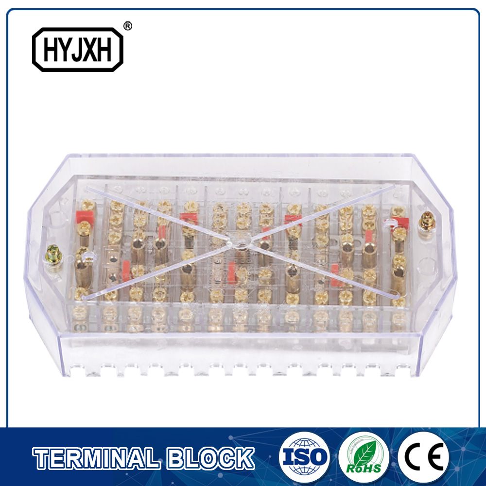 Anti-Electricity Theft Transparent Three Phase Four Wire Test Terminal Block