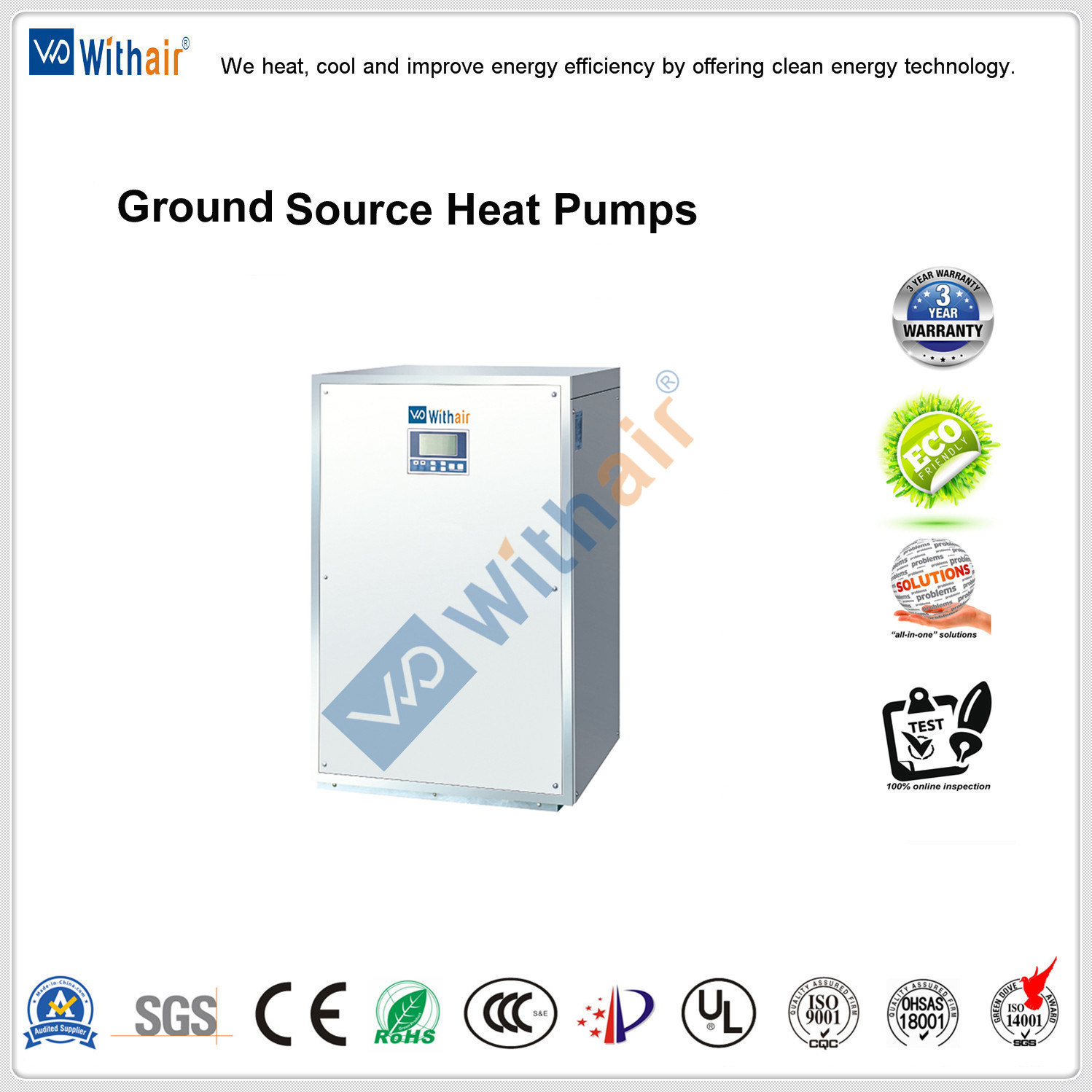 Water Sourced Heat Pump to Generate Warm or Hot Water