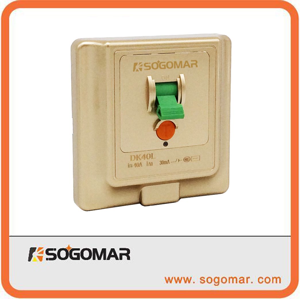 86X86mm 40A Silver RCD MCB RCCB for Refrigerator Leakage Protecting