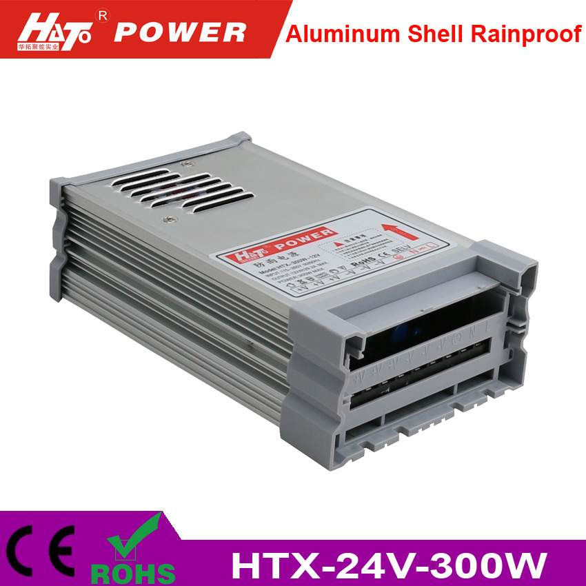 24V 12A Rainproof LED Power Supply with Ce RoHS Htx-Series
