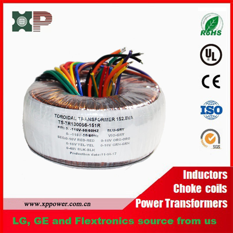 Toroidal Power Transformer with Temperature Switch