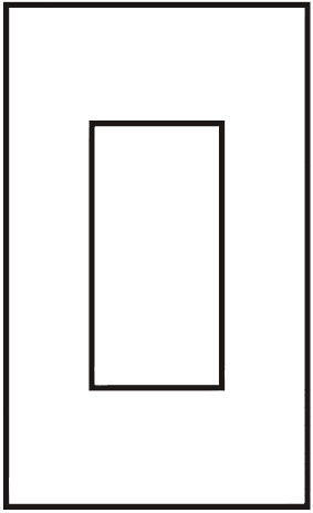 1-Gang Decora Screwless Wallplate, Snap-on Mount