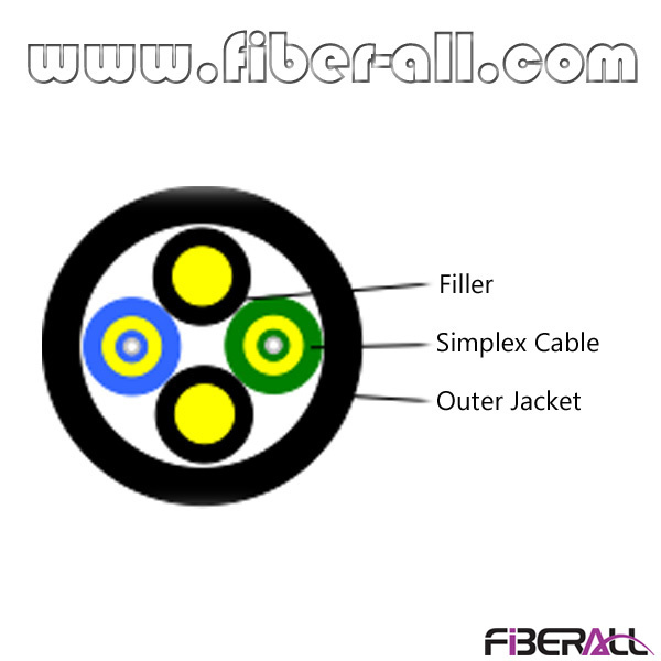 Duplex Far Transmission Cable Base Station Fiber Optical Cable