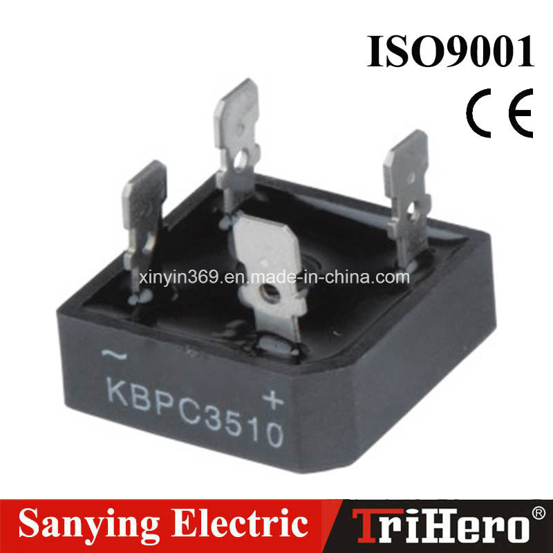 Single Phase Bridge Rectifier Module Kbpc3510 with Aluminum Base