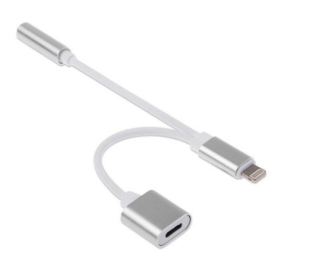 8pin to 3.5mm Audio+ Charge Cable for iPhone 7 iPhone7 Plus 6 6s 5 5s