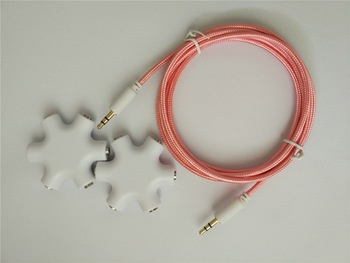 DC3.5 mm Jack Aux Cable Nylon Braid Car Audio Cable