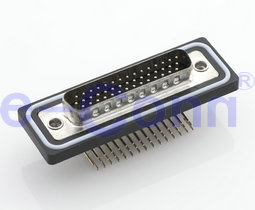 44p Waterproof Panel Mount Right Angle D-SUB Connector IP67 Male