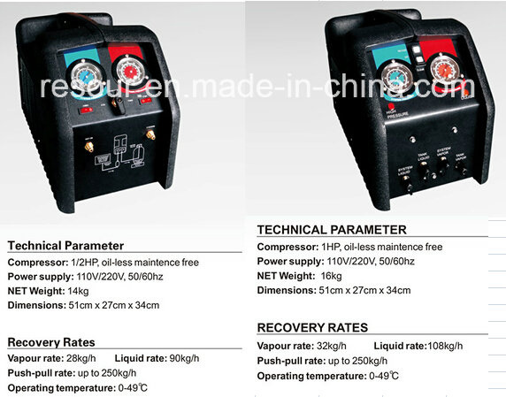 Refrigerant Recovery Recycling Equipment