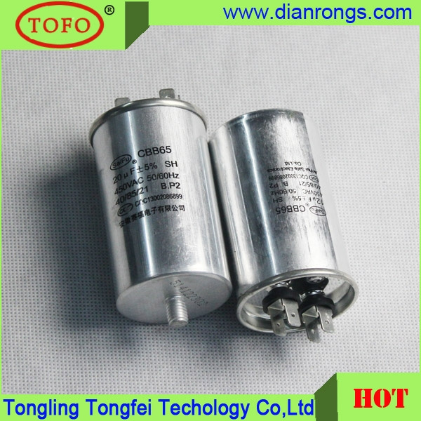 AC Motort Antalum Capacitor Polarity Cbb65 in Safe
