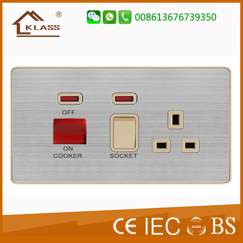 British Range Electrical 45A Cooker Control Switched Socket