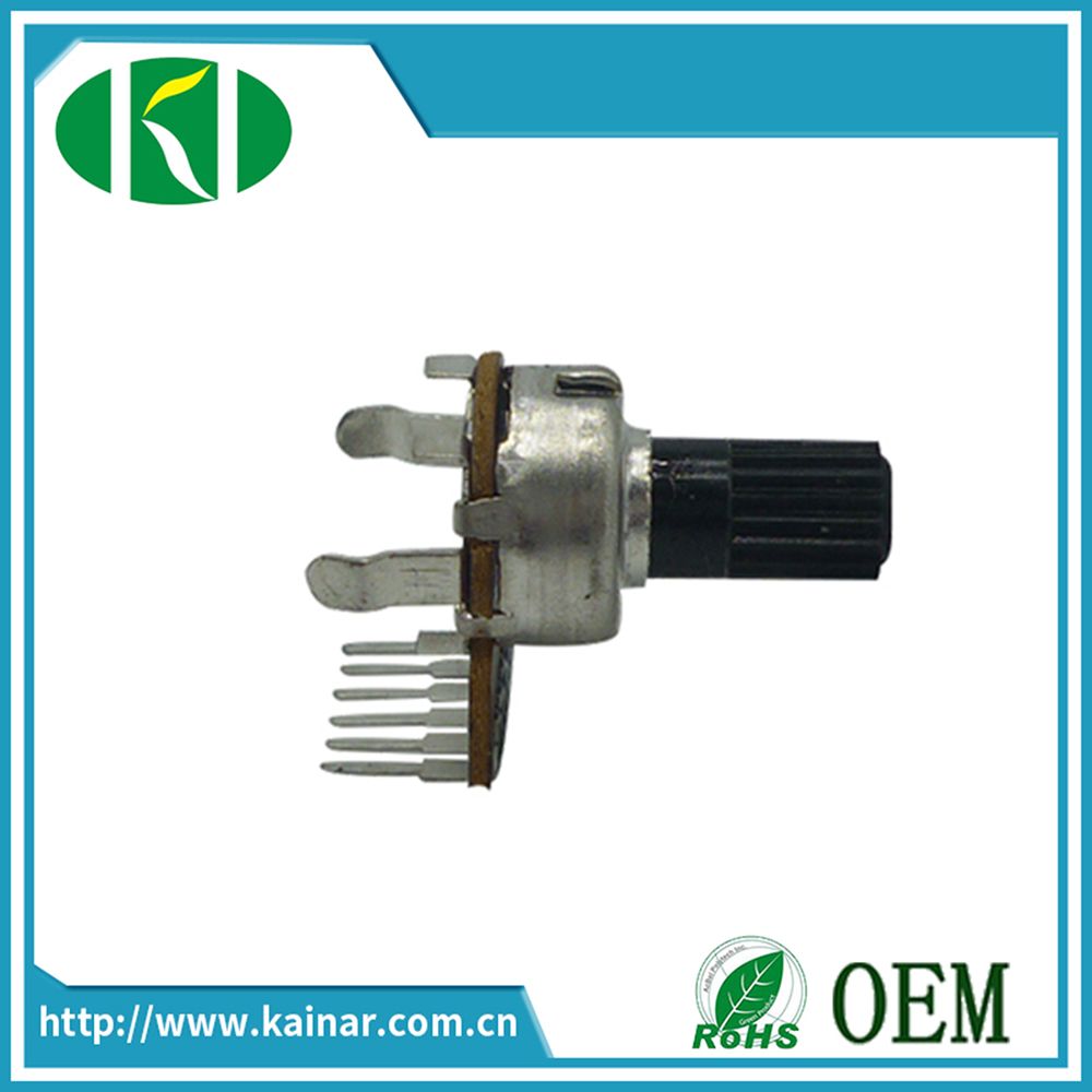 12mm Linear Carbon Rotary Potentiometer with 6 Pins Wh0122-1