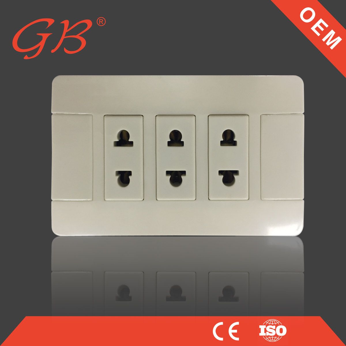 Three Gang Socket Wall Switches Wall Socket South American
