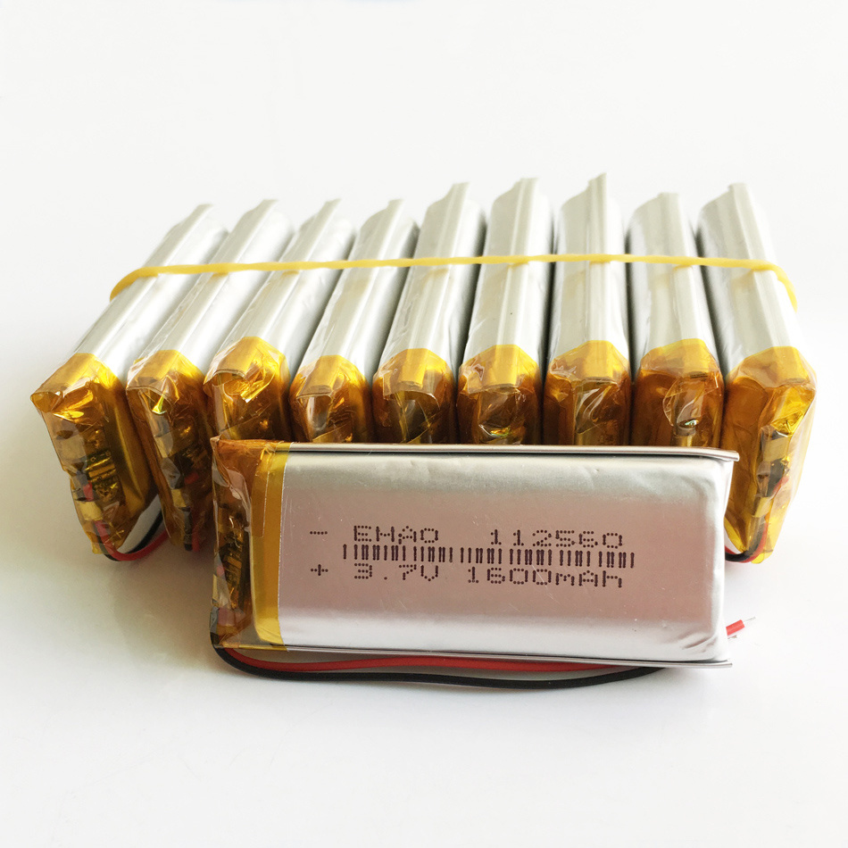 3.7V 1600mAh 112560pl Lithium Polymer Rechargeable Battery