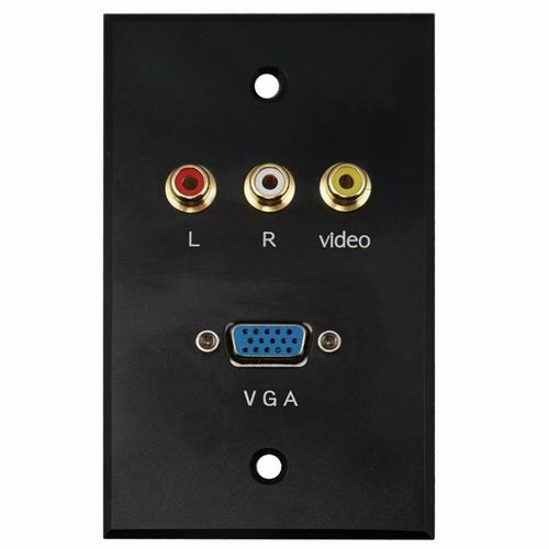 Aluminum AV Wall Socket, Face Plate (9.2094)