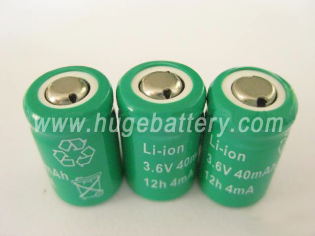 Non Rechargeable 1/3AA Icr14180 3.6V Li-ion Battery