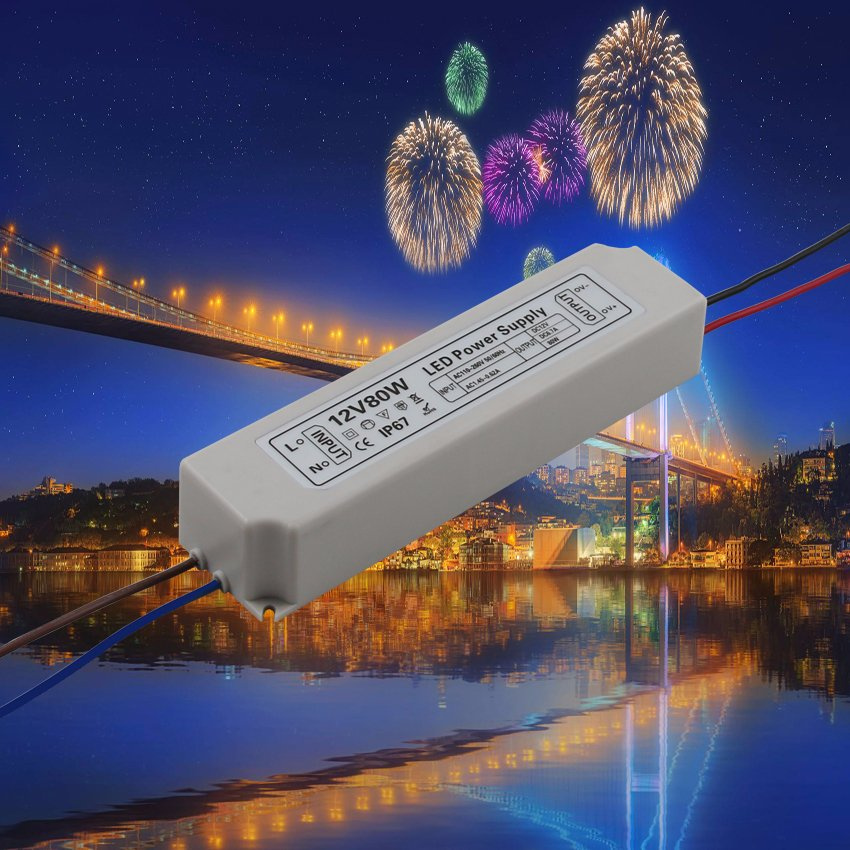 12V 7A 80W Waterproof Switching Power Supply for LED Module