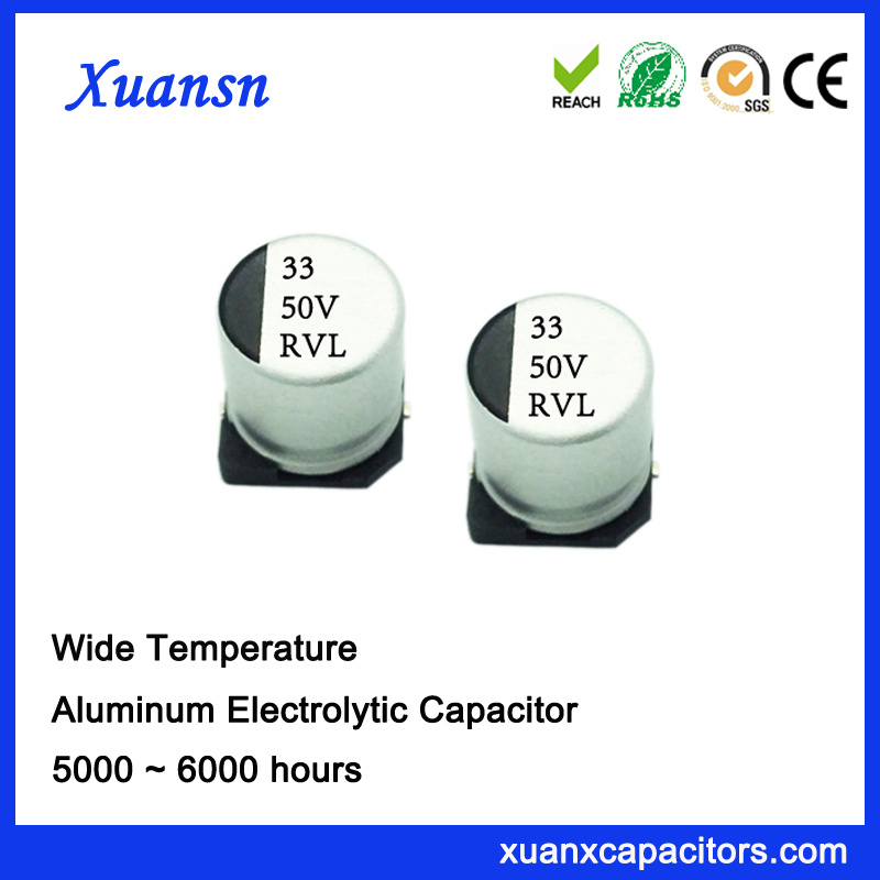 50V 33UF SMD Aluminum Capacitor Electrolytic Long Life