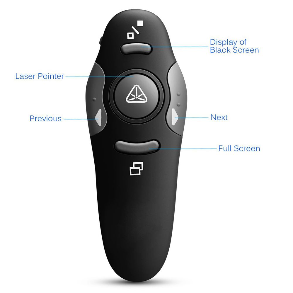 2.4 GHz Wireless Remote Red Laser Pointer Presenter Pointers Pen USB RF Remote Control Ppt Powerpoint Presentation