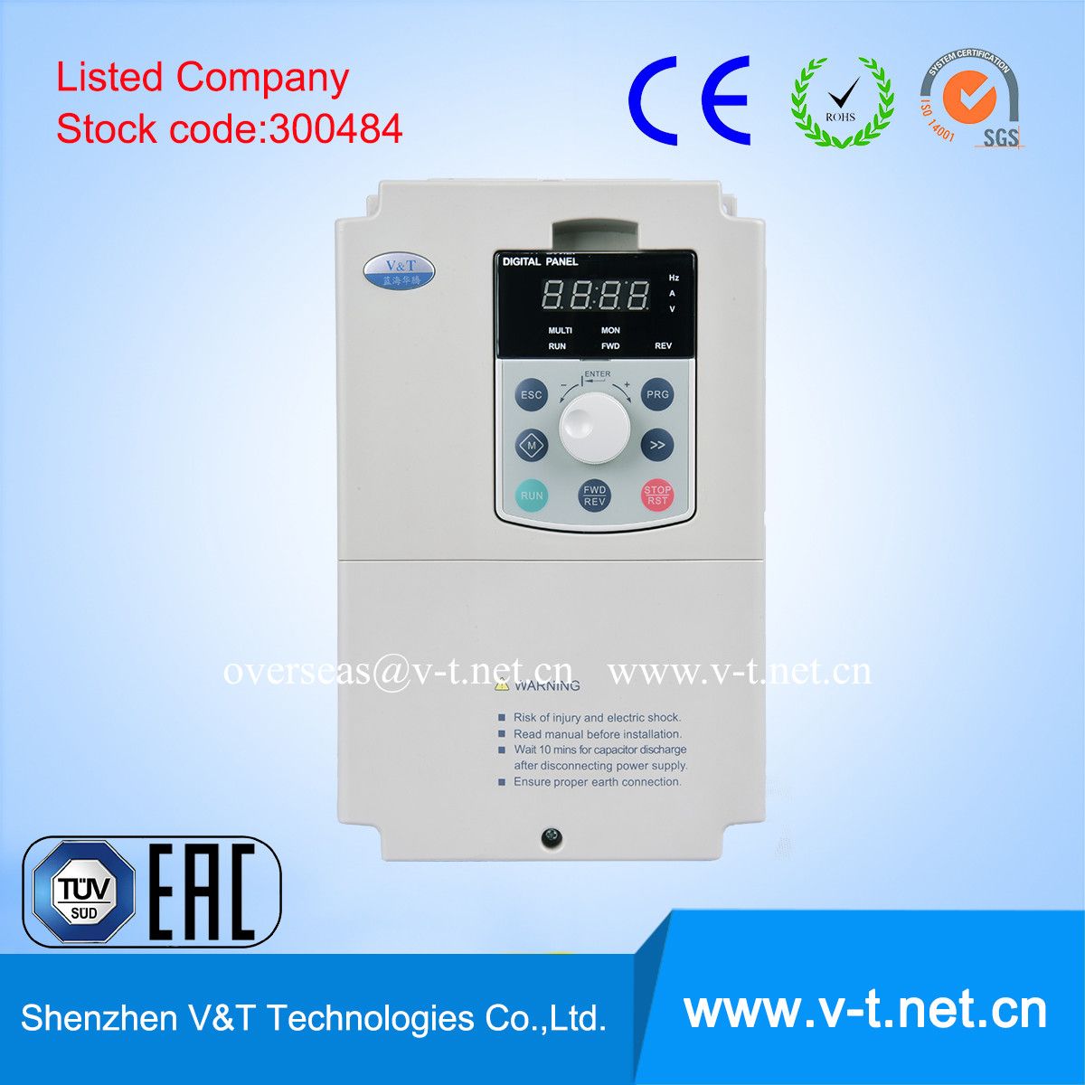 3pH Variable/Light Load Application Use AC Drive Input Voltage Three-Phase 50/60Hz 0.4 to 3.7kw - HD