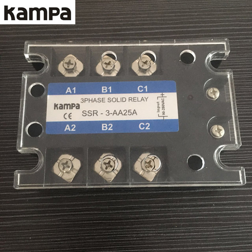Tsr-25AA Input 80-280VAC Load 24-480VAC Three-Phase Solid State Relay 