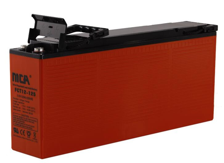 12V 125ah Front Terminal Battery with Ce, UL, ISO for Telem
