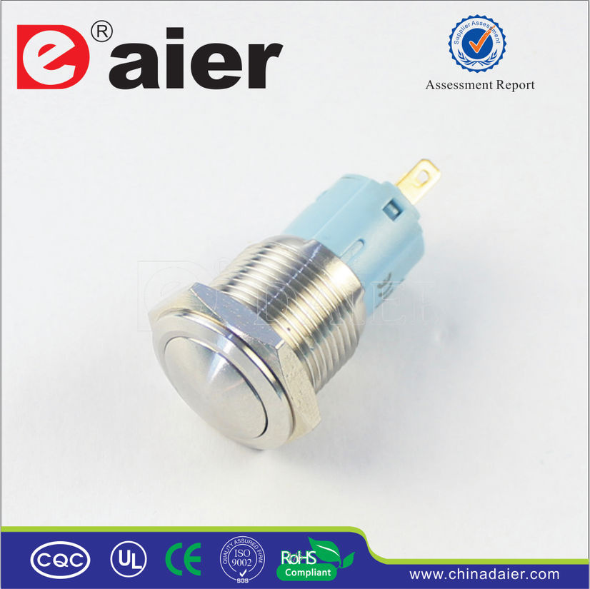 3 Pins Waterproof 220 Volt Push Button Switch (LAS3-16B-11)