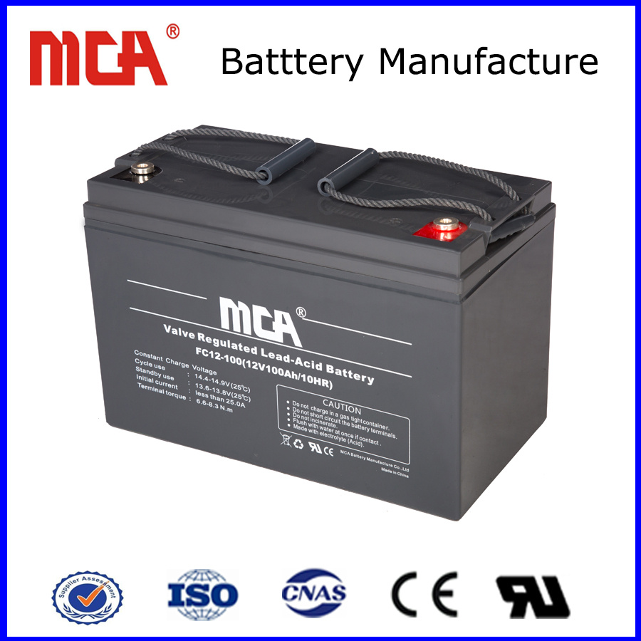 Solar Sealed Lead Acid AGM Battery 12V