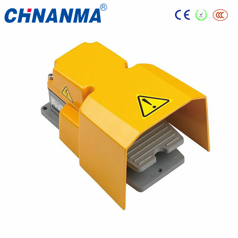 Doual Button Aluminum Industrial Foot Switch for Industrial