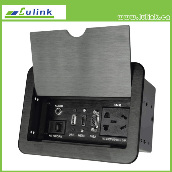 Tabletop Hidden Multifunction Box Multimedia Desktop Pop-up Socket